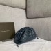 Bottega Veneta The Pouch 20 Clutch In Dark Blue Intrecciato Lambskin