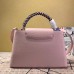 Louis Vuitton Pink Capucines PM Bag With Braided Handle M55084