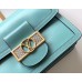 Louis Vuitton Mini Dauphine Bag In Blue Leather M55837