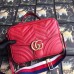 Gucci Red GG Marmont Small Shoulder Bag