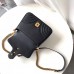 Gucci GG Marmont Mini Top Handle Bag In Black Leather