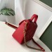 Gucci GG Marmont Mini Top Handle Bag In Red Leather