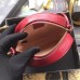 Gucci Red GG Marmont Mini Round Shoulder Bag