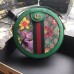 Gucci Ophidia GG Flora Mini Round Green Bag