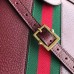 Gucci Burgundy Calfskin Ophidia Small Shoulder Bag