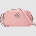 Gucci Pastel Pink GG Marmont Small Camera Shoulder Bag