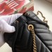 Gucci GG Marmont Mini Bucket Bag In Black Matelasse Leather