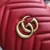 Gucci GG Marmont Mini Bucket Bag In Red Matelasse Leather