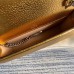 Gucci Dionysus Super Mini Bag In Gold Lame Leather