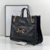 Gucci Horsebit 1955 Medium Tote Bag In Black Leather