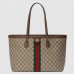 Gucci Ophidia Medium Tote In GG GG Supreme Canvas