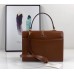 Gucci Sylvie 1969 Calfskin Small Top Handle Brown Bag