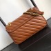 Gucci Brown GG Marmont Small Matelasse Shoulder Bag