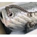 Gucci GG Marmont Small Shoulder Bag In Silver Sequin