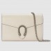 Gucci White Dionysus Mini Chain Leather Bag