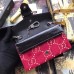 Gucci Red Dionysus Super Mini Velvet Bag