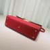 Gucci Red Medium Padlock Signature Top Handle Bag