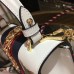 Gucci White Sylvie Animal Studs Leather Mini Bag