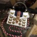 Gucci White Sylvie Animal Studs Leather Mini Bag