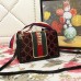 Gucci Brown Sylvie GG Velvet Small Shoulder Bag