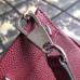 Gucci Zumi Small Top Handle Bag In Bordeaux Grainy Leather