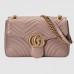 Gucci Nude GG Marmont Medium Matelasse Shoulder Bag