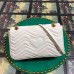 Gucci White GG Marmont Medium Matelasse Shoulder Bag