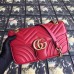 Gucci Red GG Marmont Small Matelasse Shoulder Bag