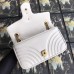 Gucci White GG Marmont Small Matelasse Shoulder Bag