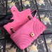 Gucci Pink GG Marmont Small Velvet Shoulder Bag