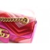 Gucci GG Marmont Mini Metallic Matelasse Red Bag