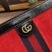 Gucci Red Suede Ophidia Small Shoulder Bag