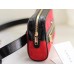 Gucci Small Ophidia Belt Bag In Red Suede Leather