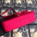 Gucci Red GG Marmont Mini Velvet Shoulder Bag