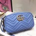 Gucci Light Blue GG Marmont Small Camera Shoulder Bag