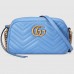 Gucci Light Blue GG Marmont Small Camera Shoulder Bag