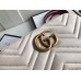 Gucci White GG Marmont Small Camera Shoulder Bag