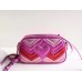 Gucci GG Marmont Small Metallic Matelasse Red Bag