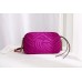 Gucci Fuchsia GG Marmont Velvet Small Shoulder Bag