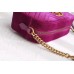 Gucci Fuchsia GG Marmont Velvet Small Shoulder Bag