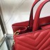 Gucci Red GG Marmont Small Matelasse Top Handle Bag