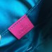 Gucci Pink Velvet GG Marmont Mini Crystals Bag