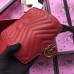 Gucci Red GG Marmont Matelasse Super Mini Bag