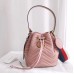 Gucci Light Pink GG Marmont Bucket Bag