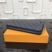 Louis Vuitton Zippy Wallet Vertical Damier Graphite N63305