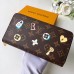 Louis Vuitton Zippy Wallet Monogram Flowers M64116