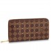 Louis Vuitton Zippy Wallet Damier Ebene Studs N60122