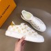 Louis Vuitton Gold Metallic Monogram Time Out Sneakers